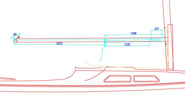 Utväxlingen inuti bommen i ljusblått