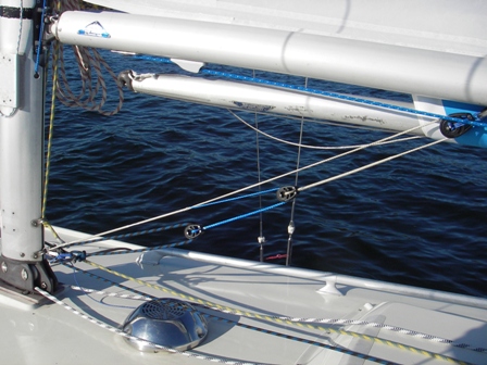 Hela kicktaljan med 3mm spectrakärna splitsad direkt i blocken.