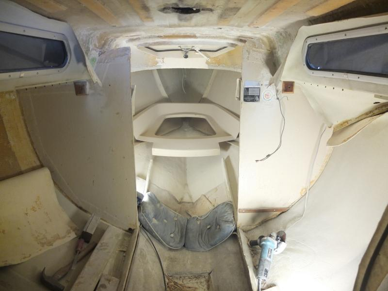 Båt full med slipdamm