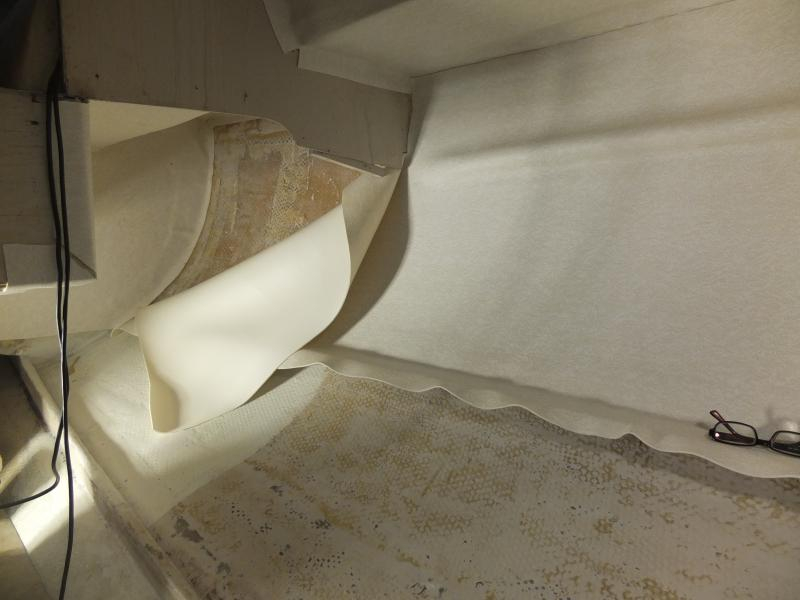 Limning av skrovmatta salong BB 1